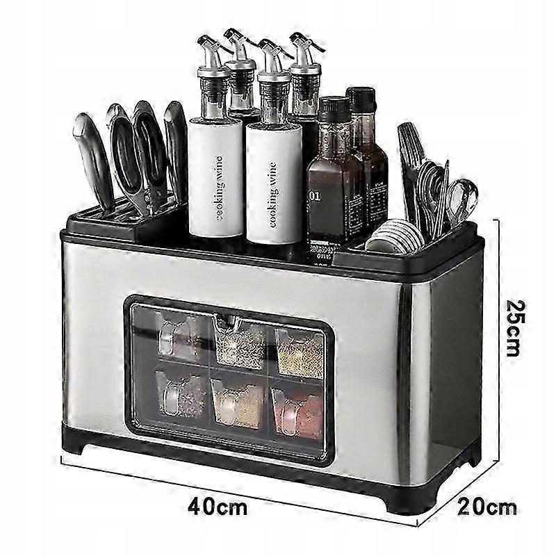 Baharat Rafı Alet Tutucu Mutfak Çeşnilik Dispenserleri