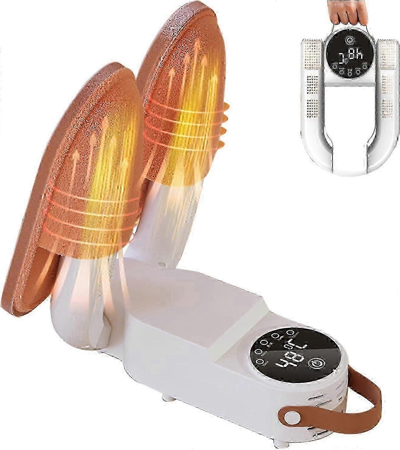 Boot Dryer, 55C-60C Boot Heater Electric Uv Shoe Glove Portability Dryer 150W Dry Sure Boot Dryer Multifunctional Boot Buddy 360 Heat Dissipation Tele