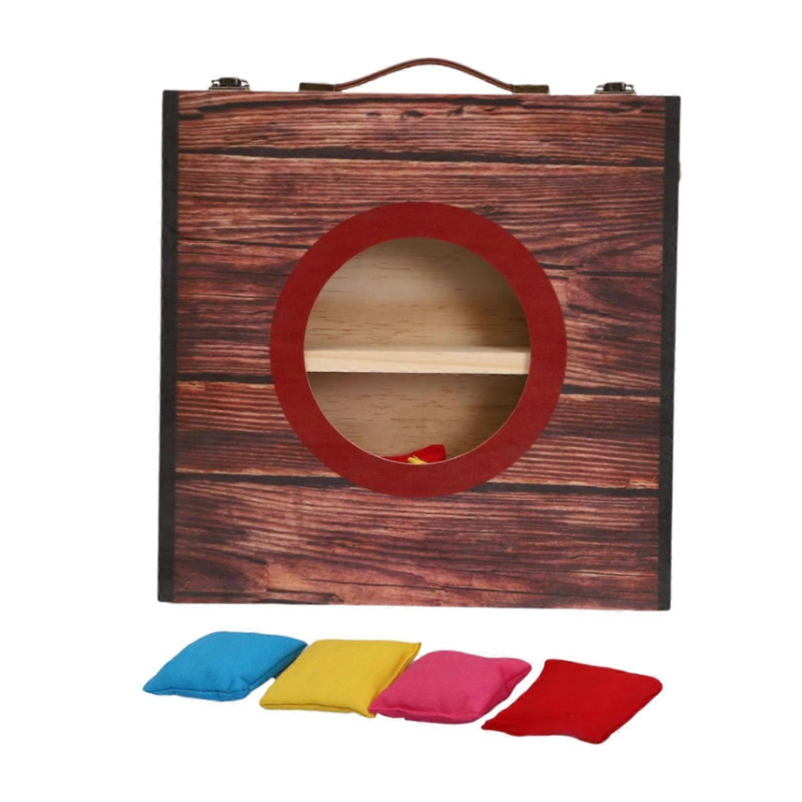 Cornhole Board Faltbare Wurfsäcke Fun Tischplatte Cornhole Set mit 4 Bohnen