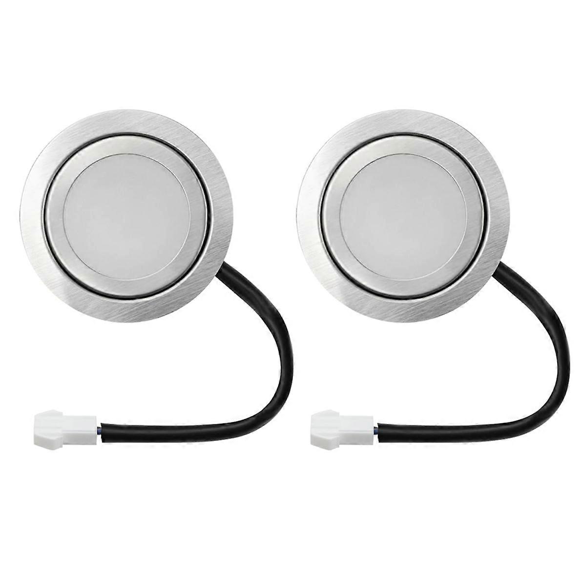 12V DC 2W Range Hood Lights with EL Socket, 2Pack Hole Closet Stove LED Light Recessed Bright White