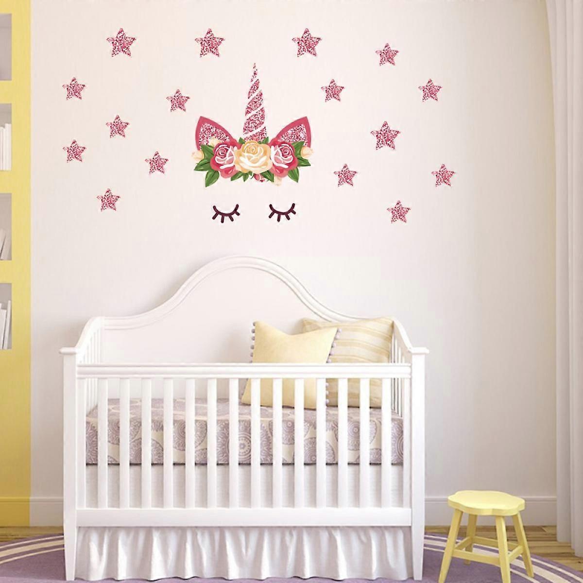 Unicorn Wall Sticker| Perfect for Creating a Unicorn Themed Room | Unicorn Wall Stickers | Easy to Apply, Cleanly Removable