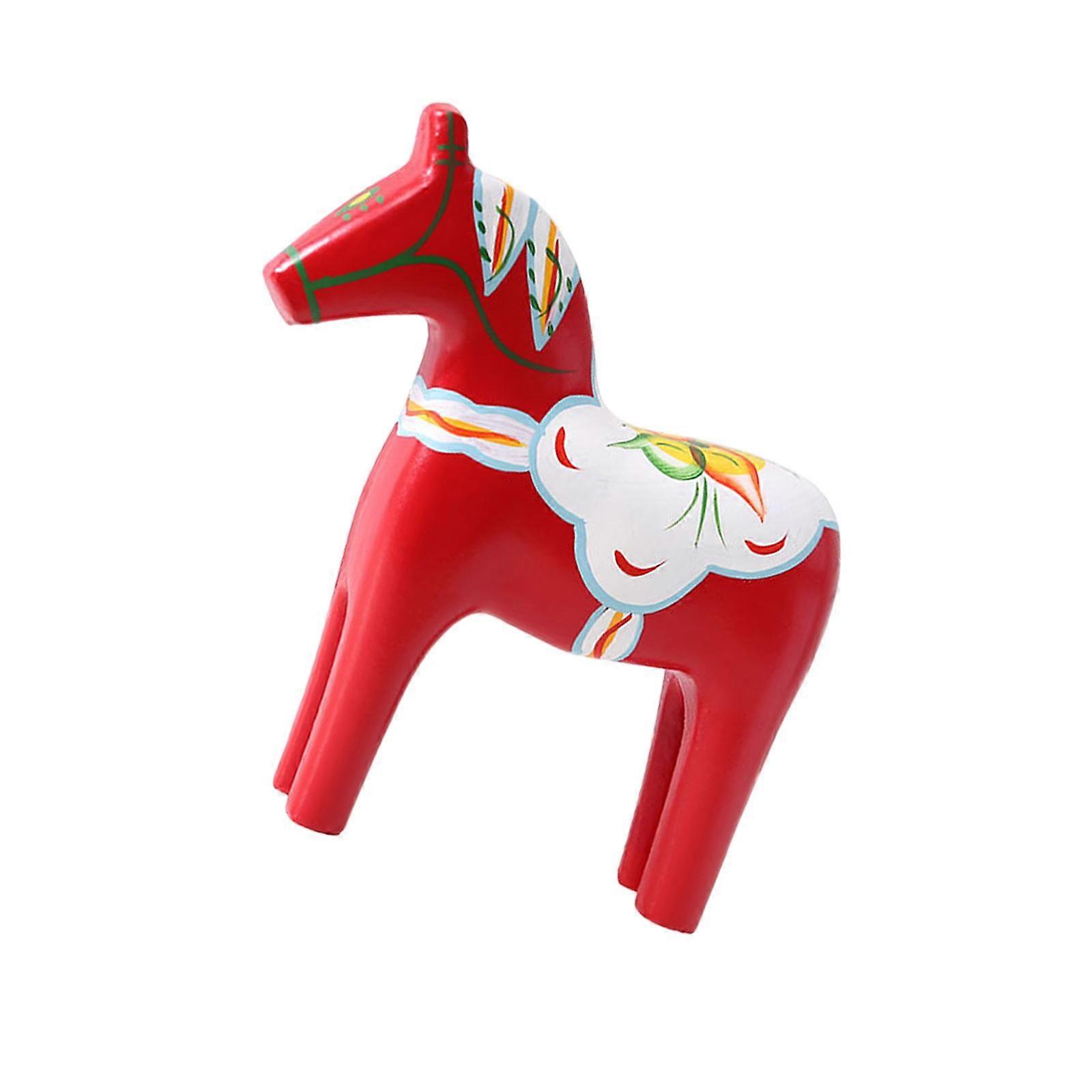 Dalecarlian Horse Figurine,Dalecarlian Horse Statue Classical Color Painting