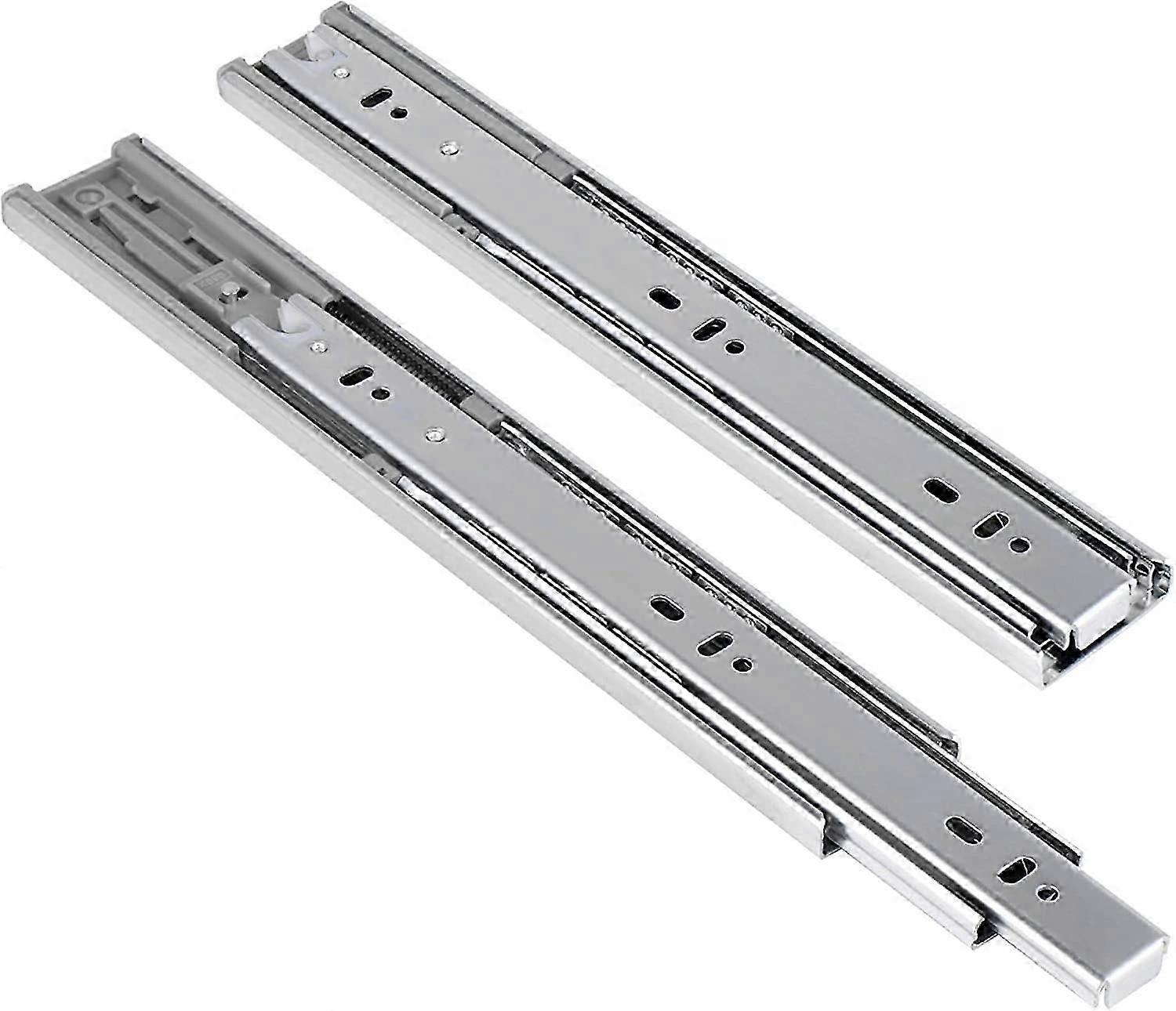 1 Pair Self/Soft Closing Drawer Slides Runners-Ball Bearing 3 Fold Full Extension Side Hardware