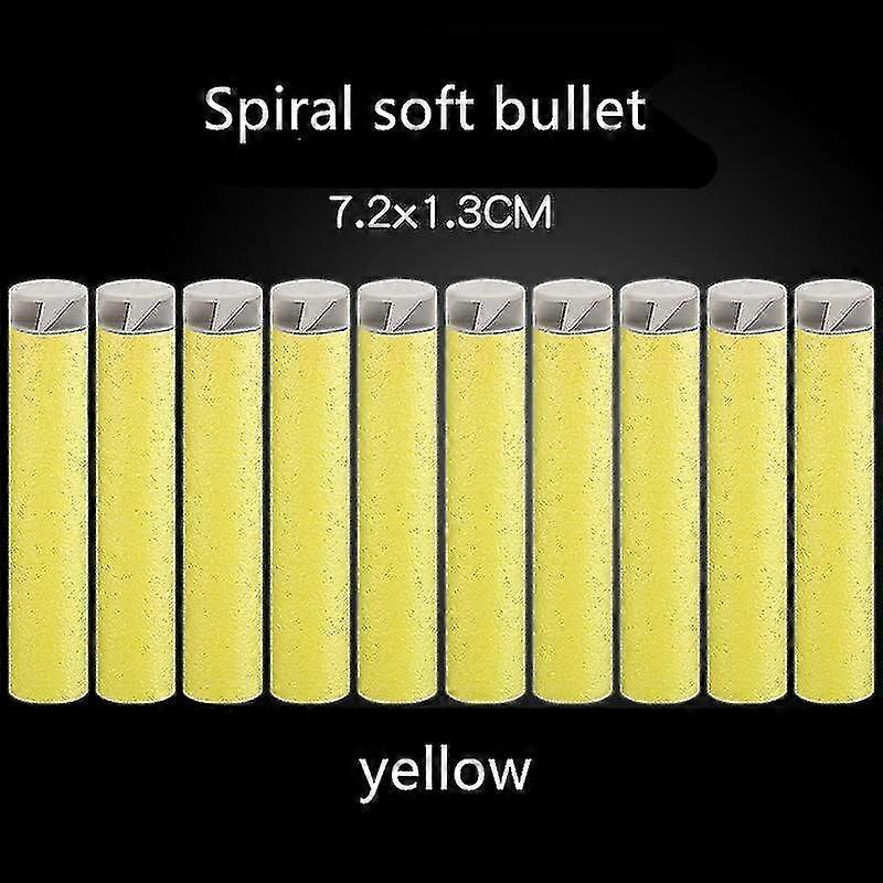 Born Pretty 100pcs Soft Flexible General Purpose Compatible Multi-colored 7.2*1.3cm Spiral Bullets For Nerf Gun Toy Gun