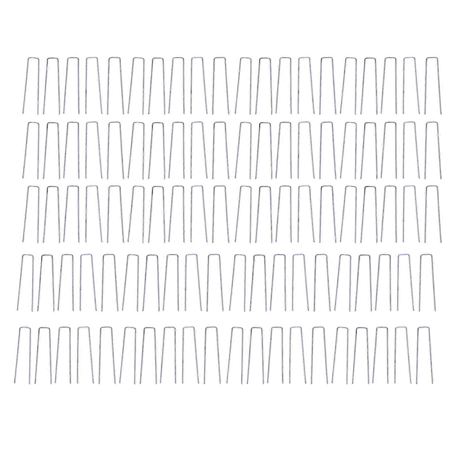 100PCS Garden Landscape Staple U‑Type Turf Pin Ground Staple for Artificial Grass