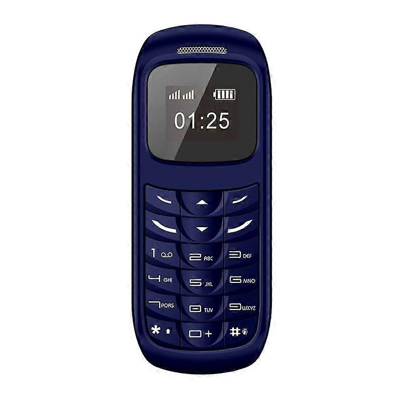 BM70 Dual SIM 0,66 polegadas Mini Bar Telefone 2G GSM Celular-Azul