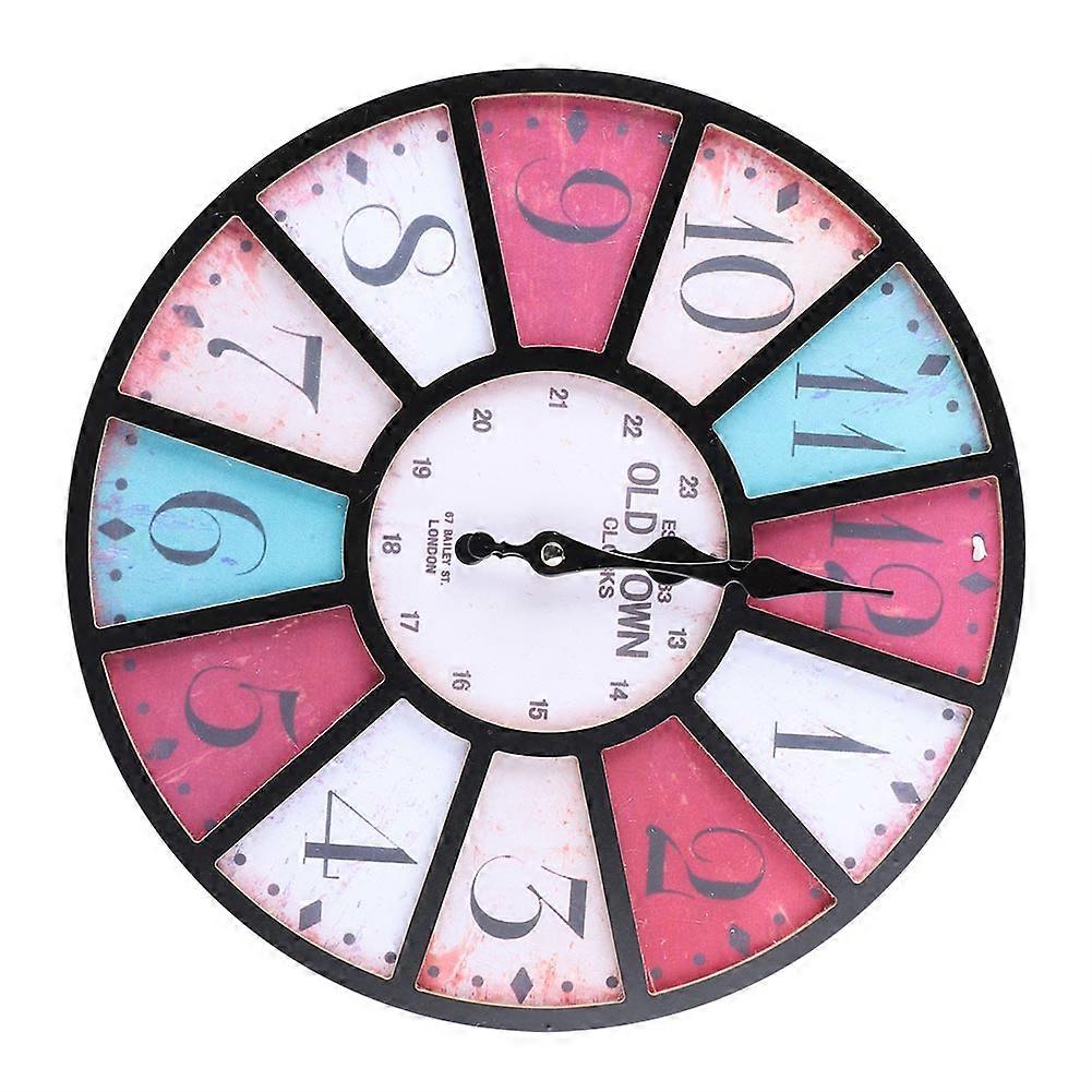 Vintage Wall-Mounted Clock For Living Room And Bar Decor Retro Style