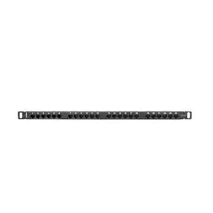 Lanberg Network Rack - PPU6-0024-B - Patch Panel 0.5U 19 24x RJ-45 Cat.6 Nero