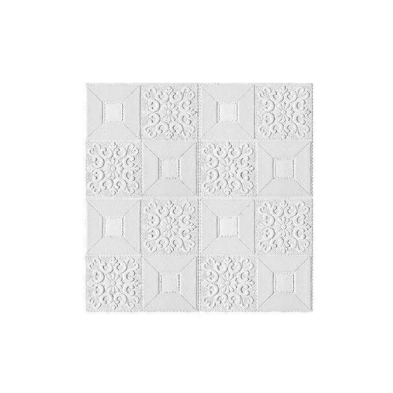 1/5/10Pcs 70*70cm 3D Wall Sticker Ceiling Panel Roof Decoration Self Adhesive Foam Wallpaper