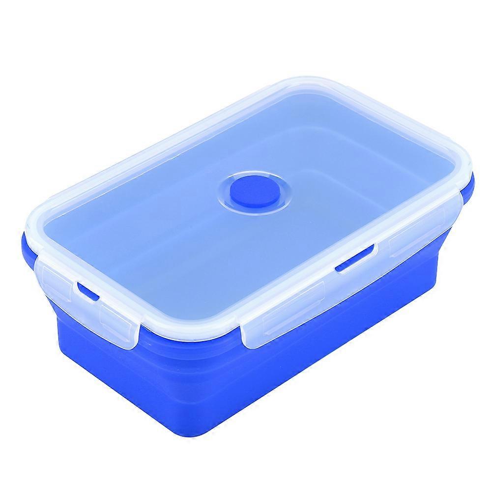 Rectangle Silicone Bento Box | Collapsible Microwave Lunch Container | Eco-Friendly, Leakproof, BPA-Free, 3-Compartment Design