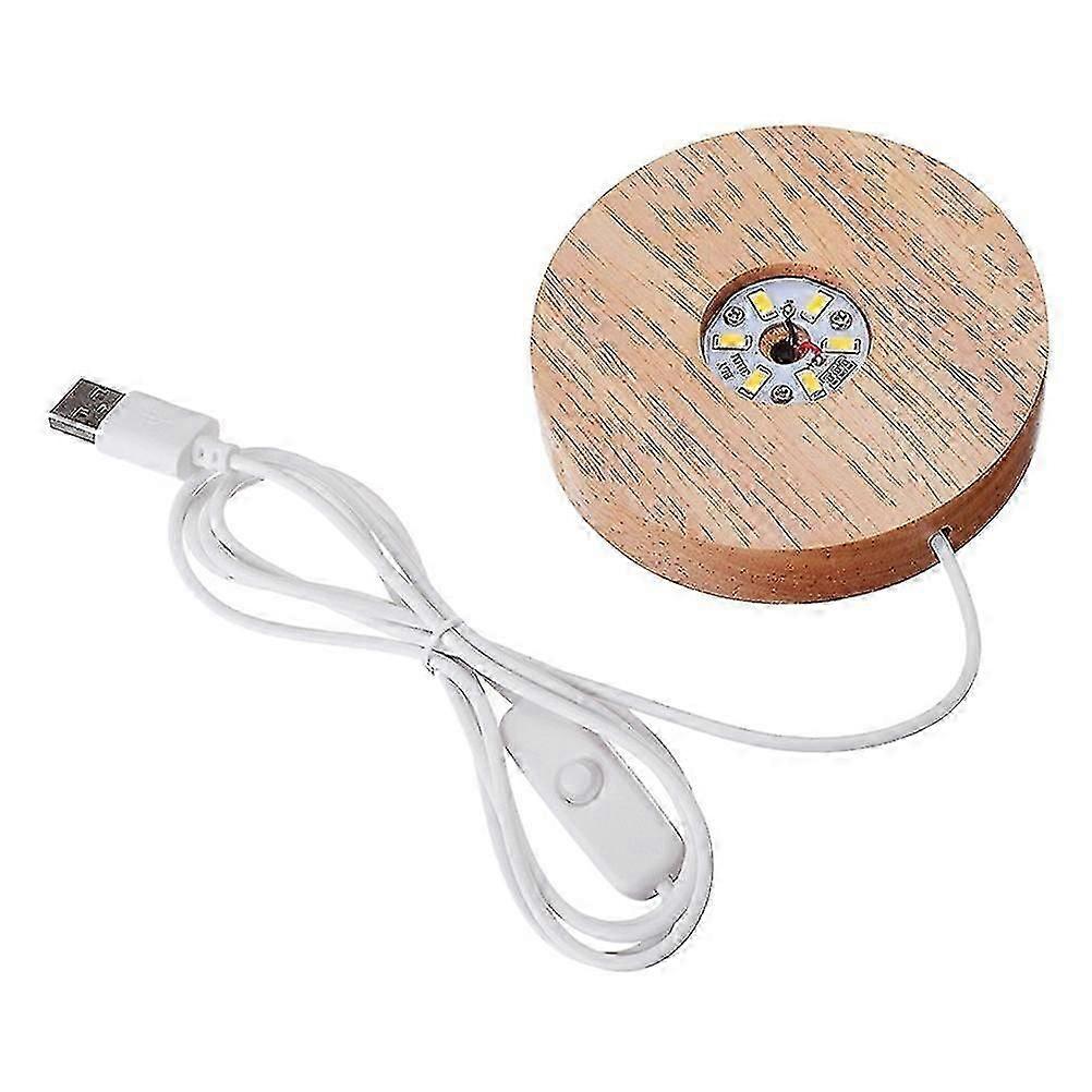 Crystal Display Stand Led Lights Display Base Wooden Lighted Stand Glass Display Stand Crystal Display Base