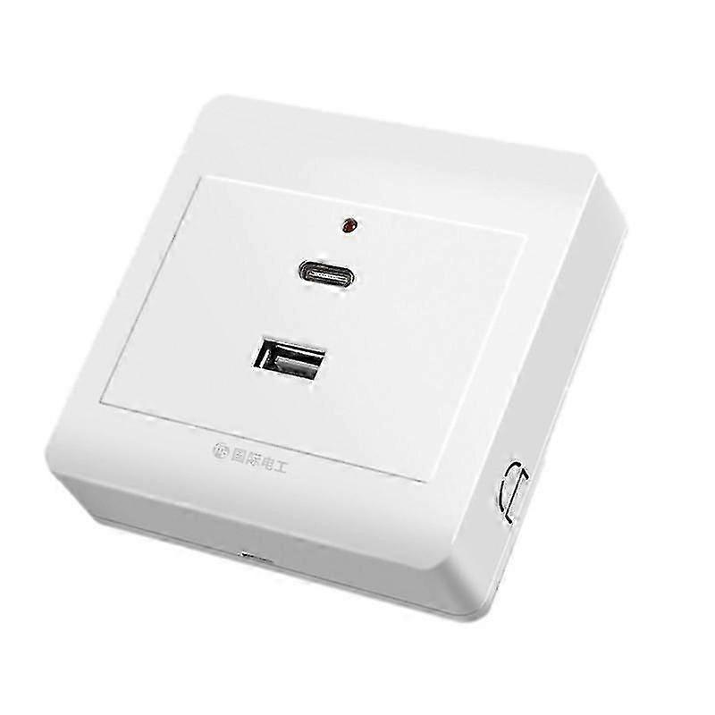 USB vegguttak typec usb vegglader uttak 18w 220v usb uttak
