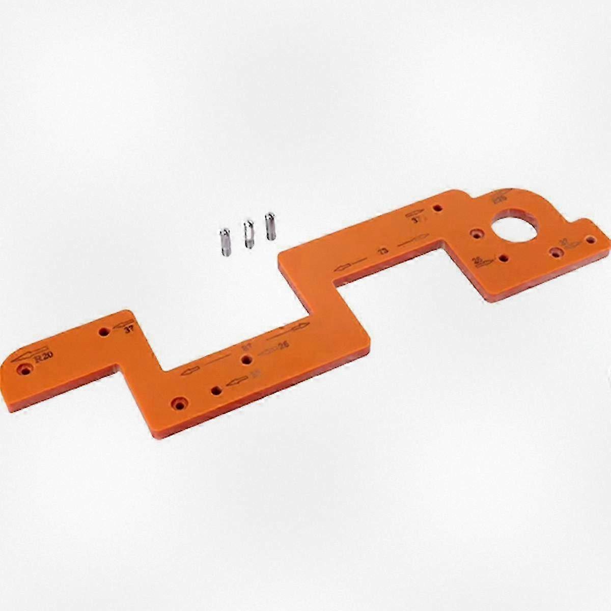 Arc Grooving Tool Handle-Free Slotting Template for Woodworking Round Edge Radius Mold for Cabinet Handles