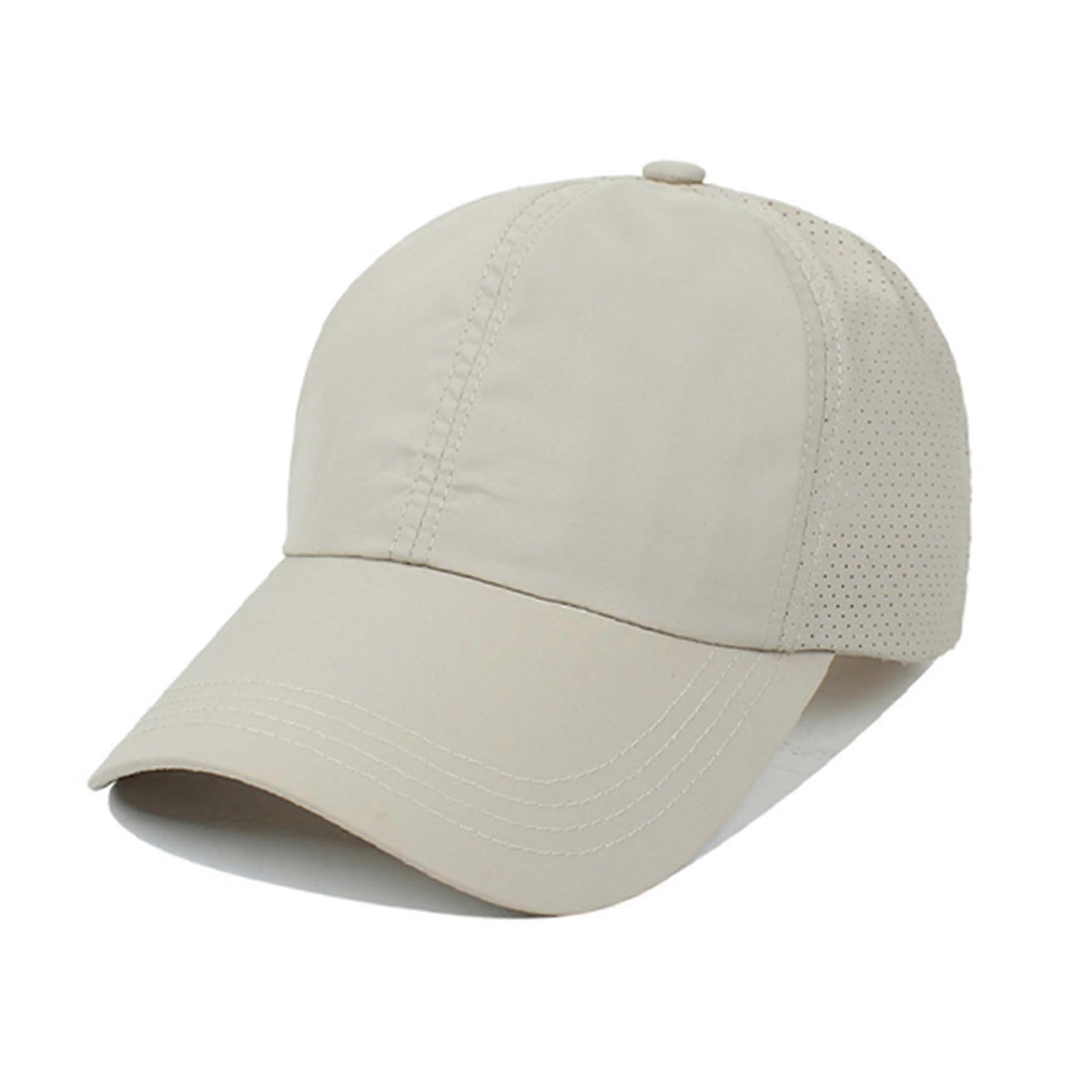 Cross Hat Women's Adjustable Baseball Cap with High Messy Bun Design, Quick Drying Mesh Material for Outdoor Activities