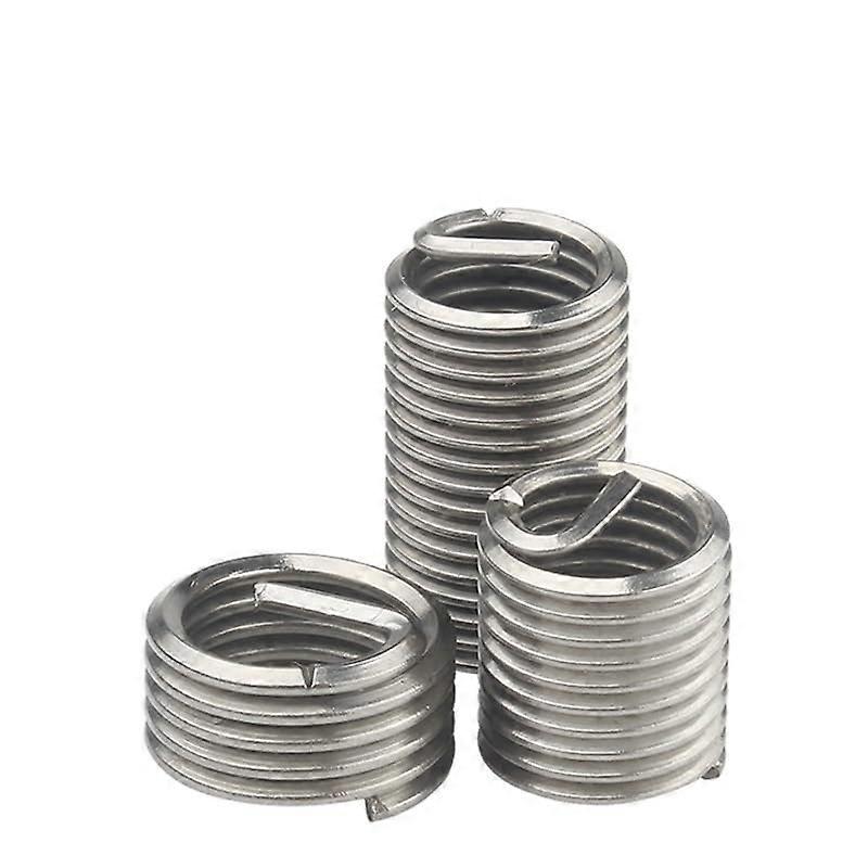 Stainless Steel Coiled Wire Helical Screw Bushing Sleeve Set M1.6 M2 M2.5 M3.5 M4 M5 M6 M8~ M24 Thread Inserts Thread Repair Kit -Length 1.5D