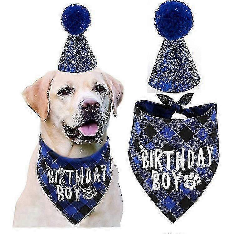 犬の誕生日バンダナ、ペットの誕生日パーティー用品かわいい男の子犬の誕生日の衣装猫と犬の装飾