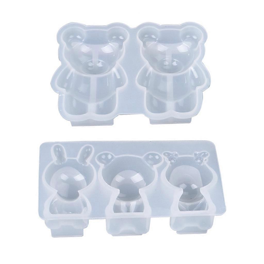 DIY Silicone Mold Handicrafts Soap Candle Resin Casting Mold DIY Crafts Jewelry Bear Model Ornaments Epoxy Resin Mold
