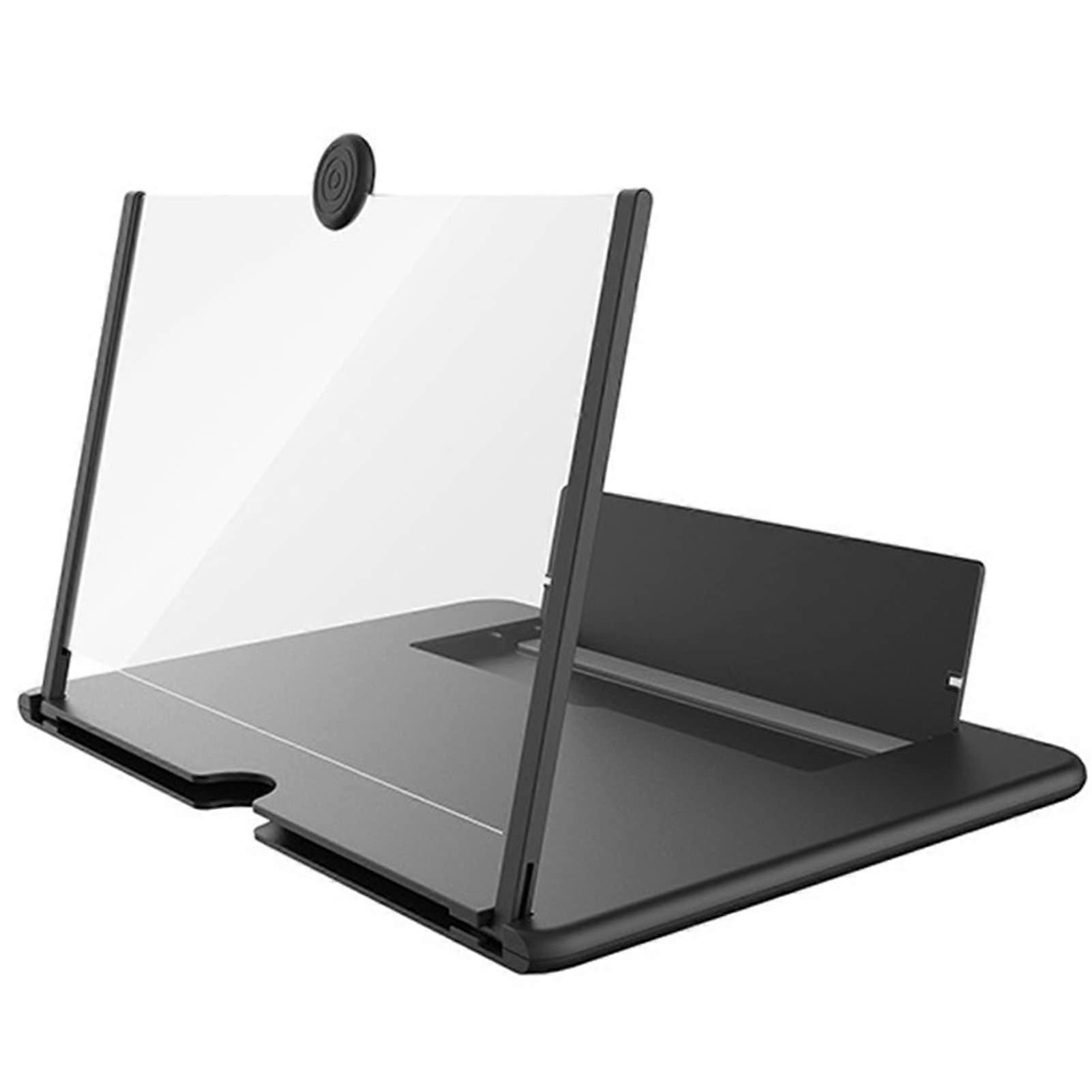 14in Cell Phone Screen Amplifier Foldable Portable HD Screen Magnifier Eye Screen Enlarger For Mobile Phones Black