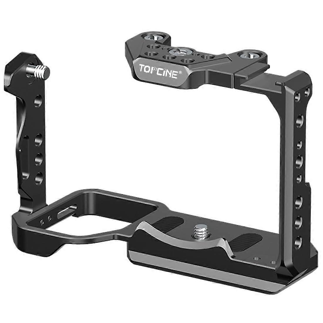 Camera Cage for Sony FX3/FX30 with Multiple 1/4 and 3/8 Threaded Holes and ARRI Positioning Points,Quick Release Bottom Plate and Could Shoe Mounts
