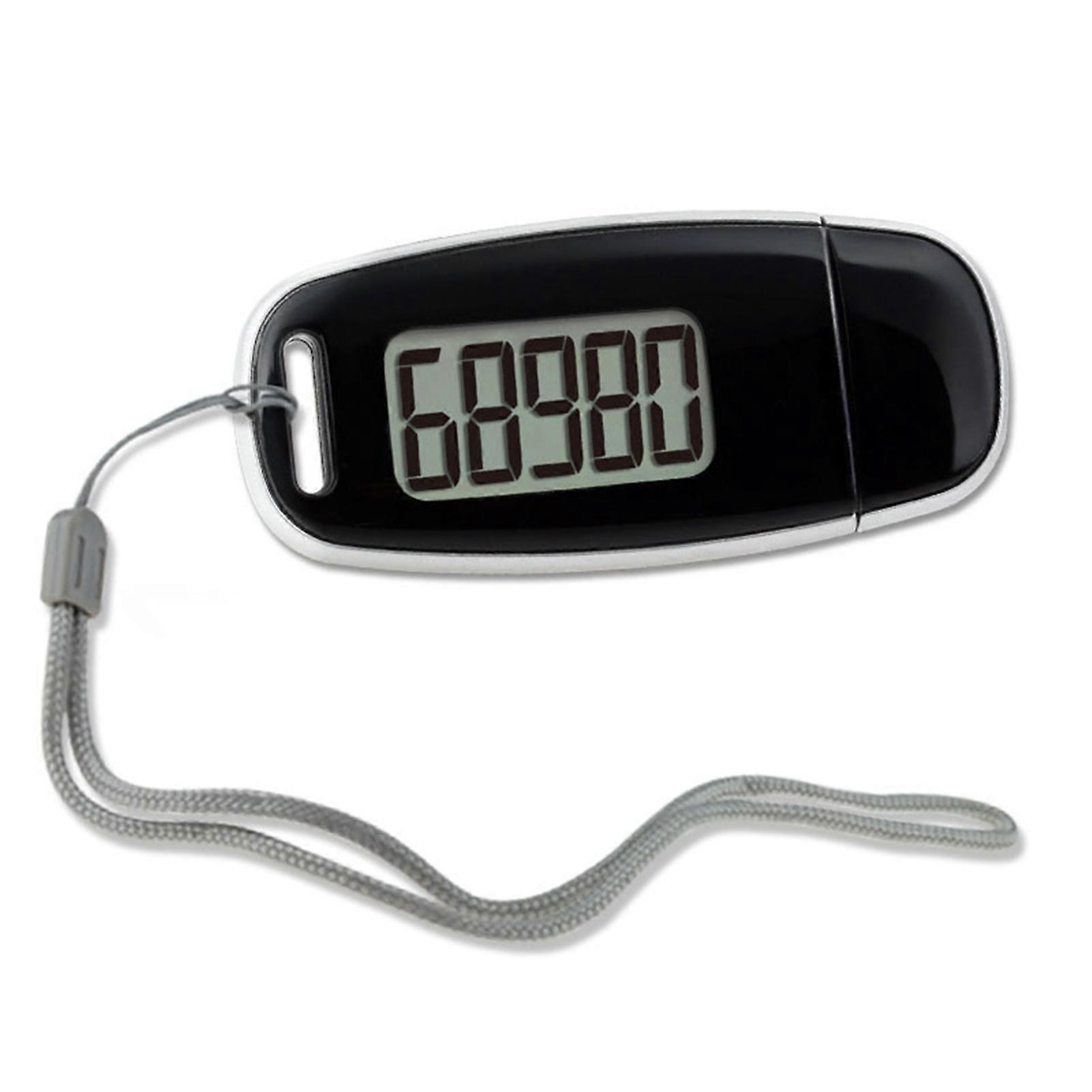 Simple Walking Step Counter Digital Step Tracker with Clip Lanyard