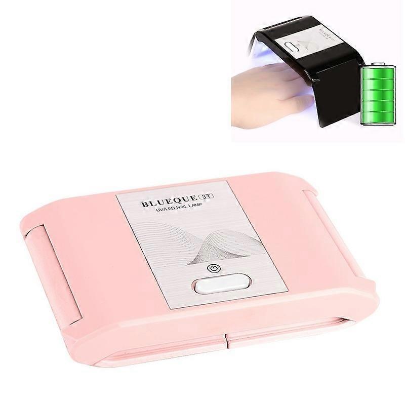 BLUEQUE 36W Manicure Lamp Rechargeable Portable Folding LED/UV Phototherapy Machine Nail Lamp, Specification:Battery Type(White)