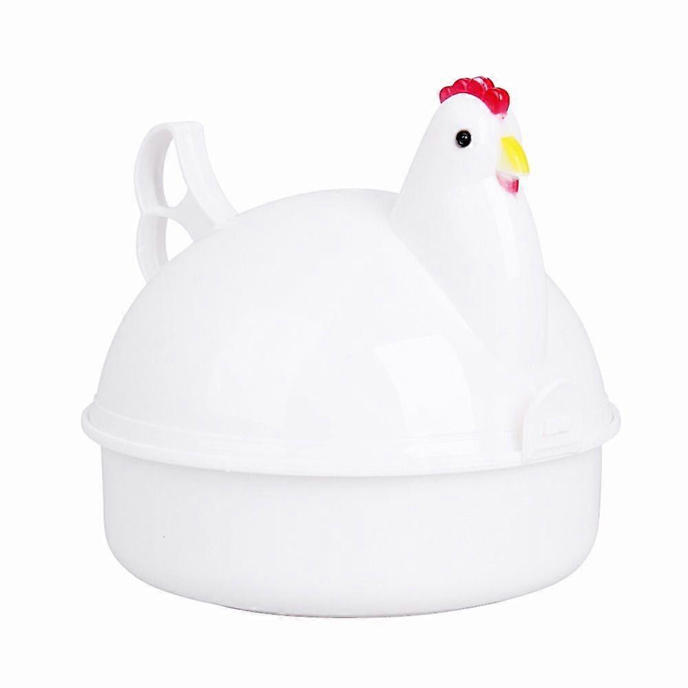 Microwave Egg Boiler-Chicken Shaped Microwave Egg Steamer-Suitable for Family Breakfast, Children, Elderly