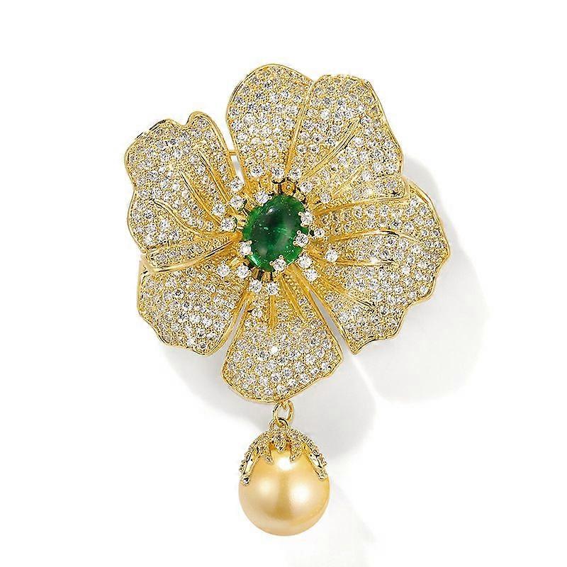 Chrysoprase Corsage Brooch