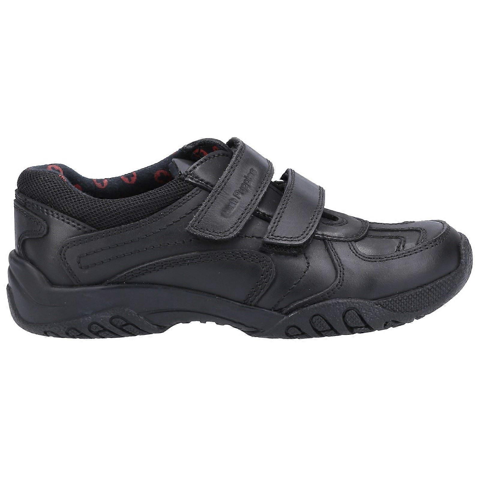 Hush Puppies Jezza 2 Junior Black Leather Male Boys BTS-2