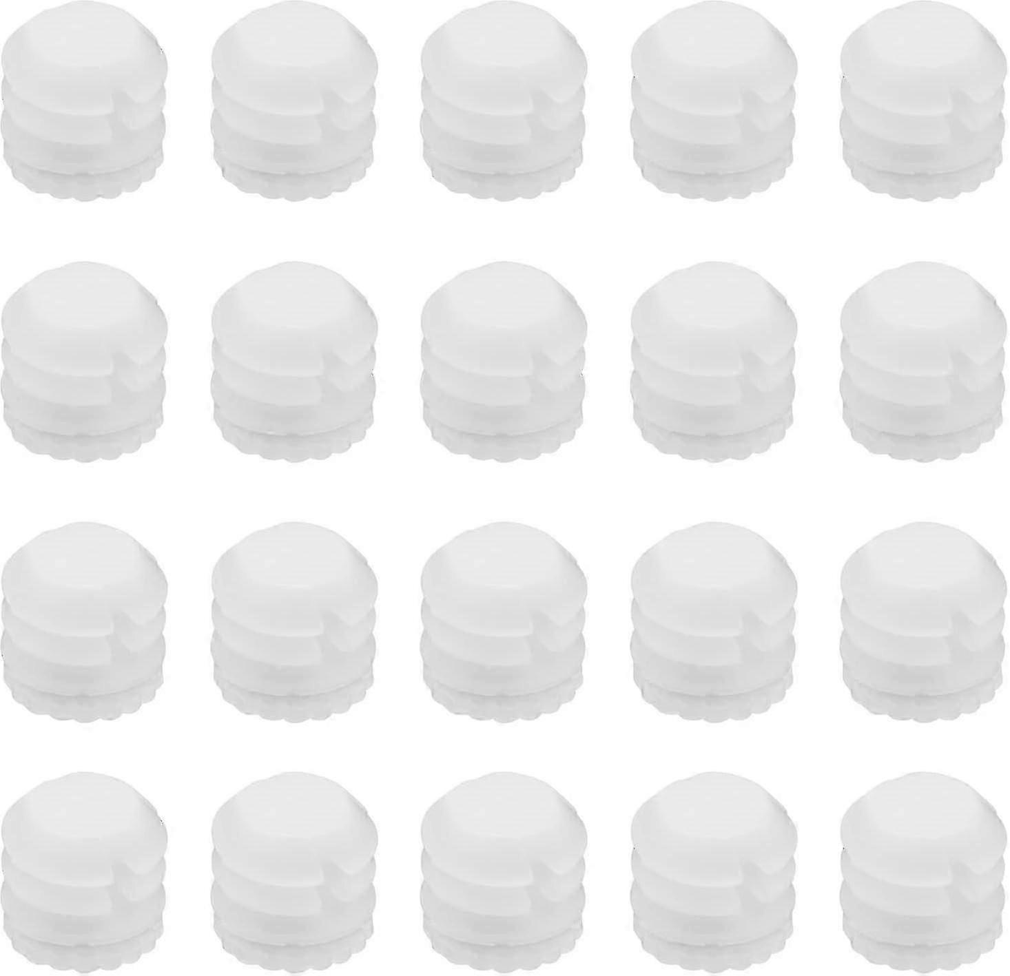100pcs Hinge Expansion Dowels M4x8mm Plastic Expansion Dowels 4mm White Hinge Dowel Inserts Accessor