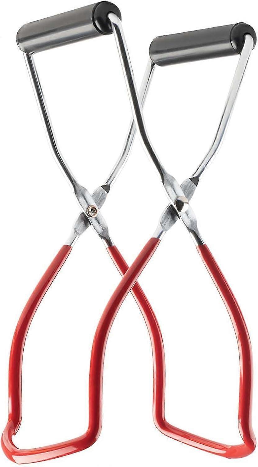 Canning Jar Lifter Tongs for Safe and Secure Grip,Red