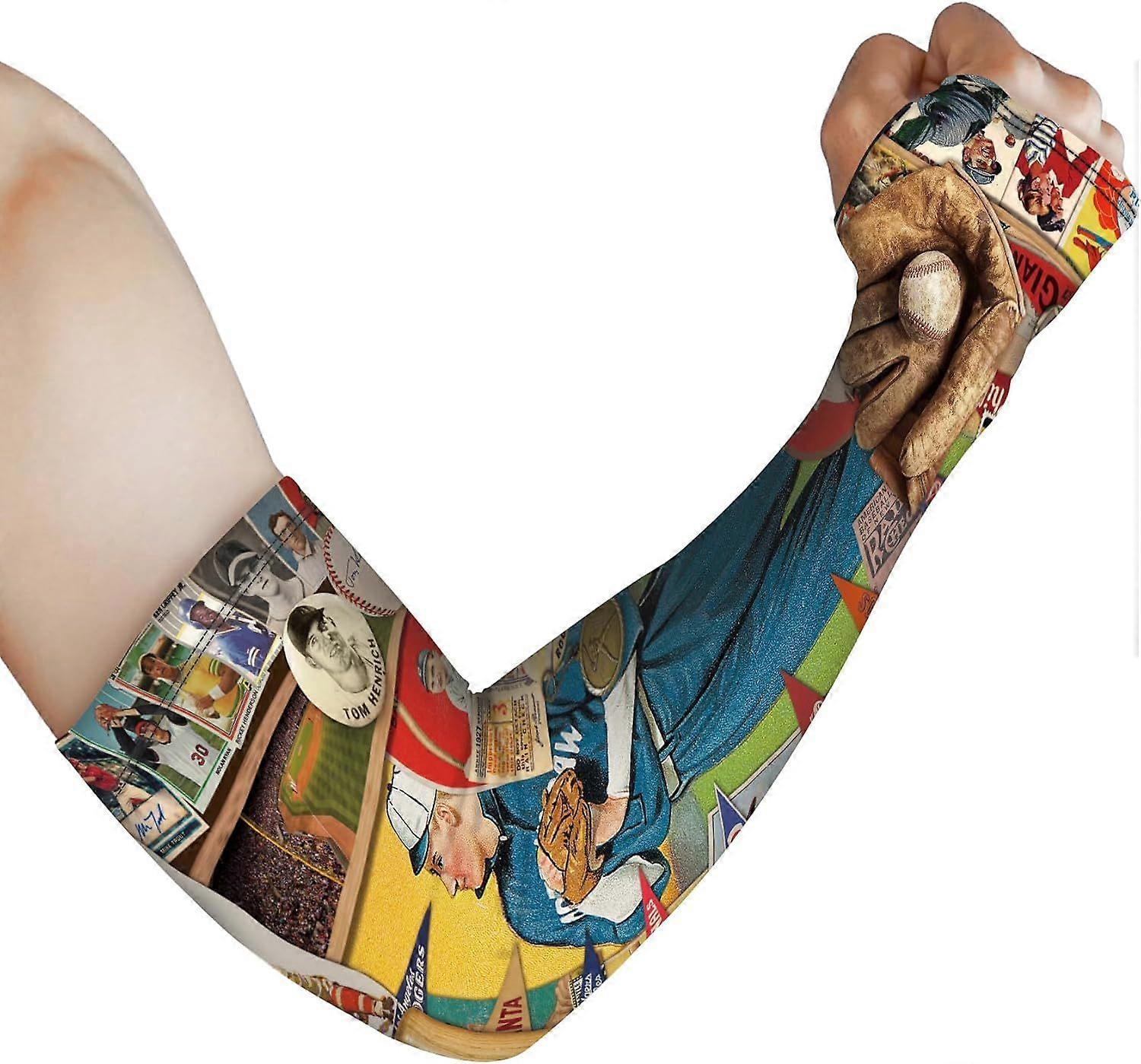 Mangas de jardinería a estrenar de alta calidad Mangas de brazo de béisbol refrescantes para hombres