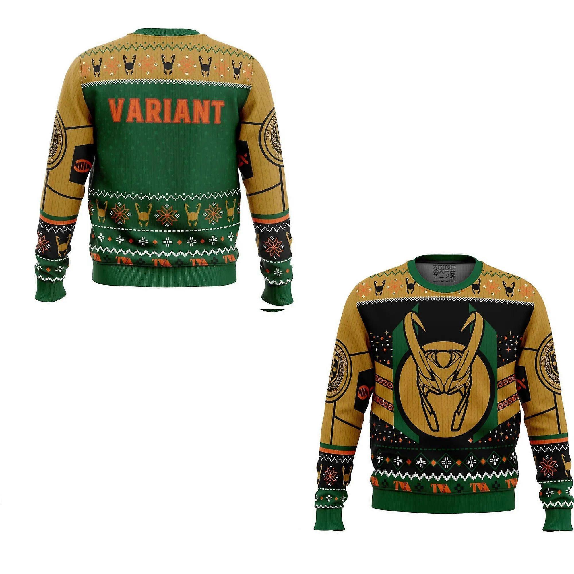 Julevarianten Loki Grim Juletøjsgave Julemanden Pullover Mænd 3D Efterårs- Og Vinter Sweatshirt