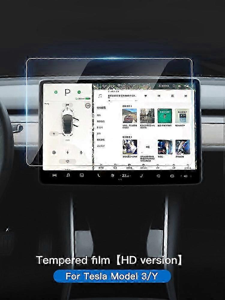テスラモデルY3センターコントロールスクリーンガラスフィルム用強化ガラススクリーンプロテクターモデル3モデルYアクセサリー