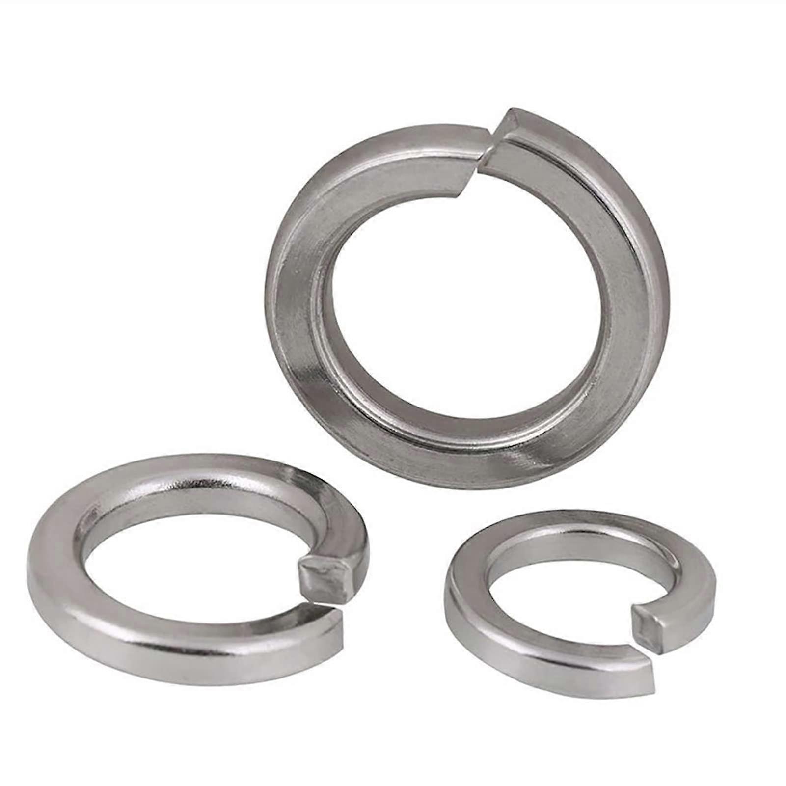 Flat Washers 316 Stainless Steel Spring Lock Washer M5 Size, 100pcs, for Screw Hardware Compatibility