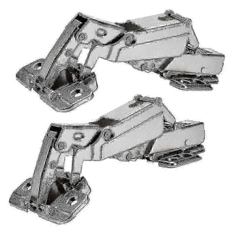 2pcs 175 Degree Hinges Frameless Cabinet Doors Hinges Concealed Hydraulically Adjustable Mounting