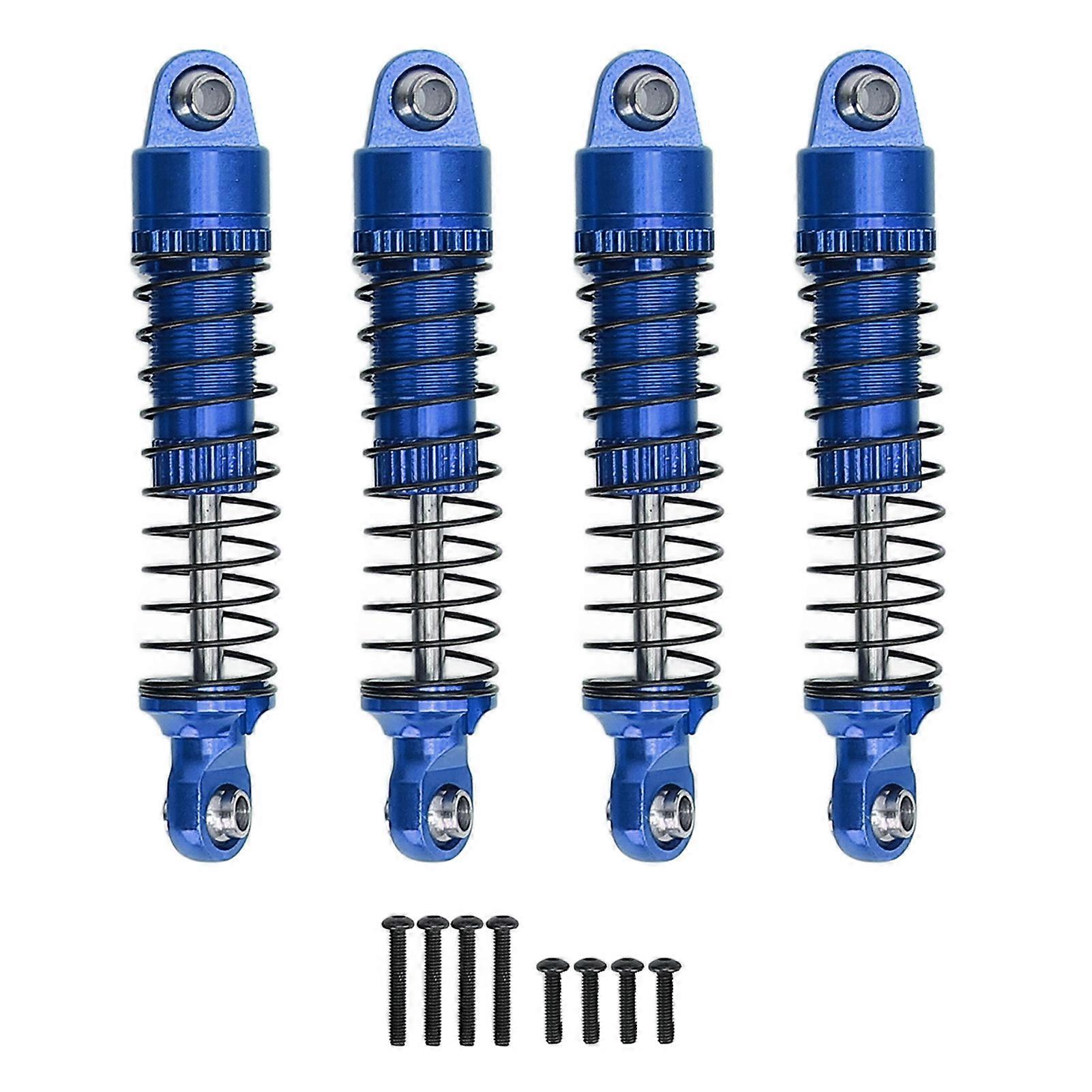 4Pcs 50mm RC Shock Absorber Upgrade Parts High Strength T6061 Aluminum Alloy RC Replacement Shock Absorber Blue