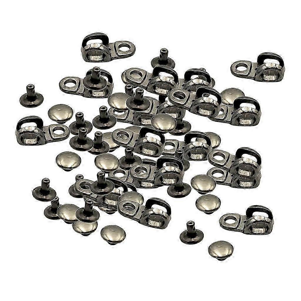 20 Sets Boot Hook Eyelet Buckles With Rivet Riding Climbing Shoelace Repair