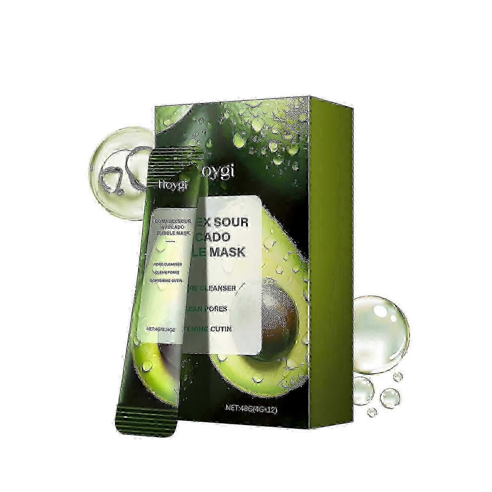 Avocado Cleansing Bubble Mask Gentle And Non-Tight Cleansing Mask Moisturizing Hydrating Hydrating Hydrating Mask