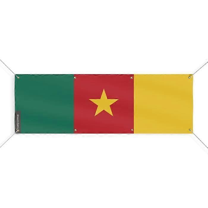 Cameroon Flag Banner 8 Grommets 60x180 cm
