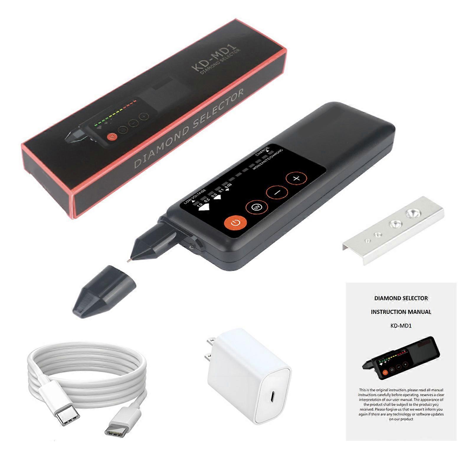 Practical Diamonds Tester Pen Jewelry Testing Tool LED Indicator Tester Perfect for Quick and Safe Diamonds Verification