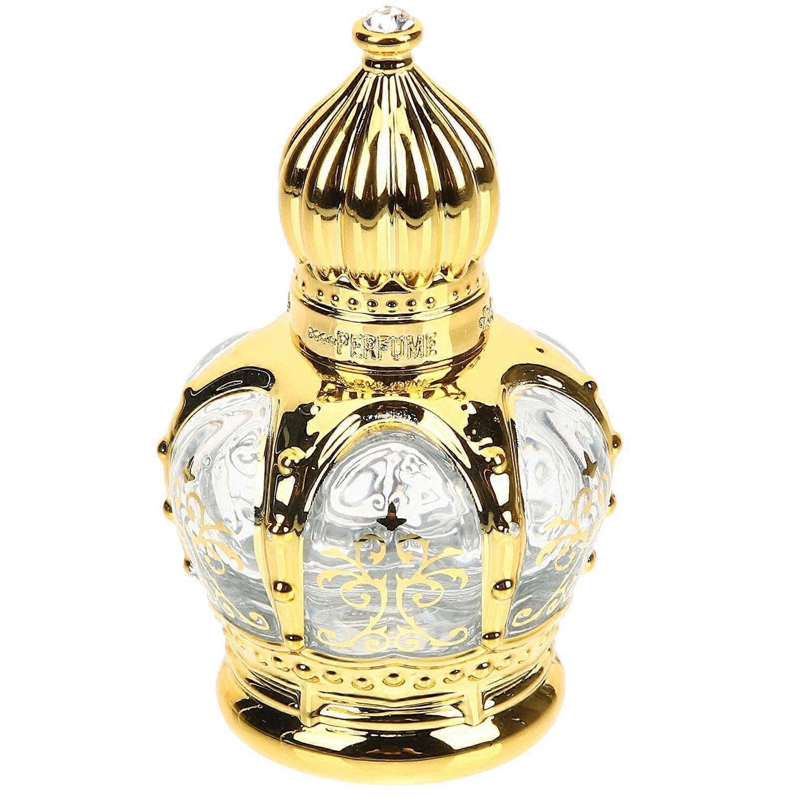 2pcs Essential Oil Bottles Middle Eastern Empty Perfume Bottles Desktop Decor(12ml)