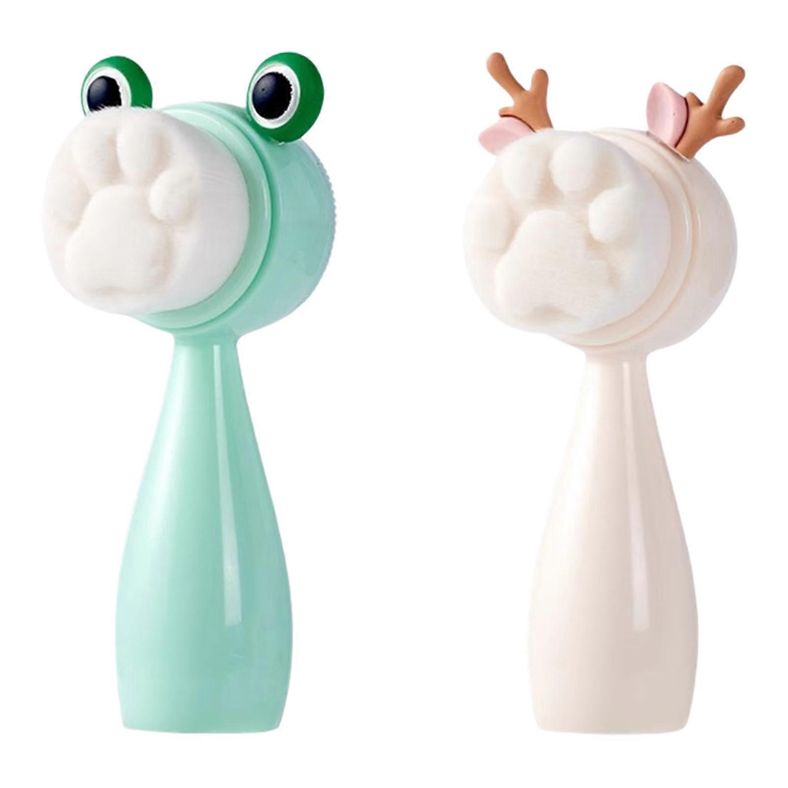 Reversible Skin Exfoliation Brush Double Textured Bristles For Face Cleansing Massage And Gentle Pore Refining Multicolor