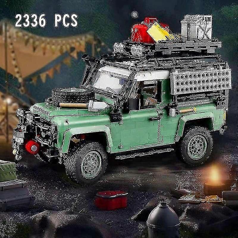 ランドスーパーカーローバーオフロードディフェンダー90車両ビルディングブロックレンガ誕生日クリスマスガールズカーおもちゃ10317pdfマニュアルボックスなしと互換性があります