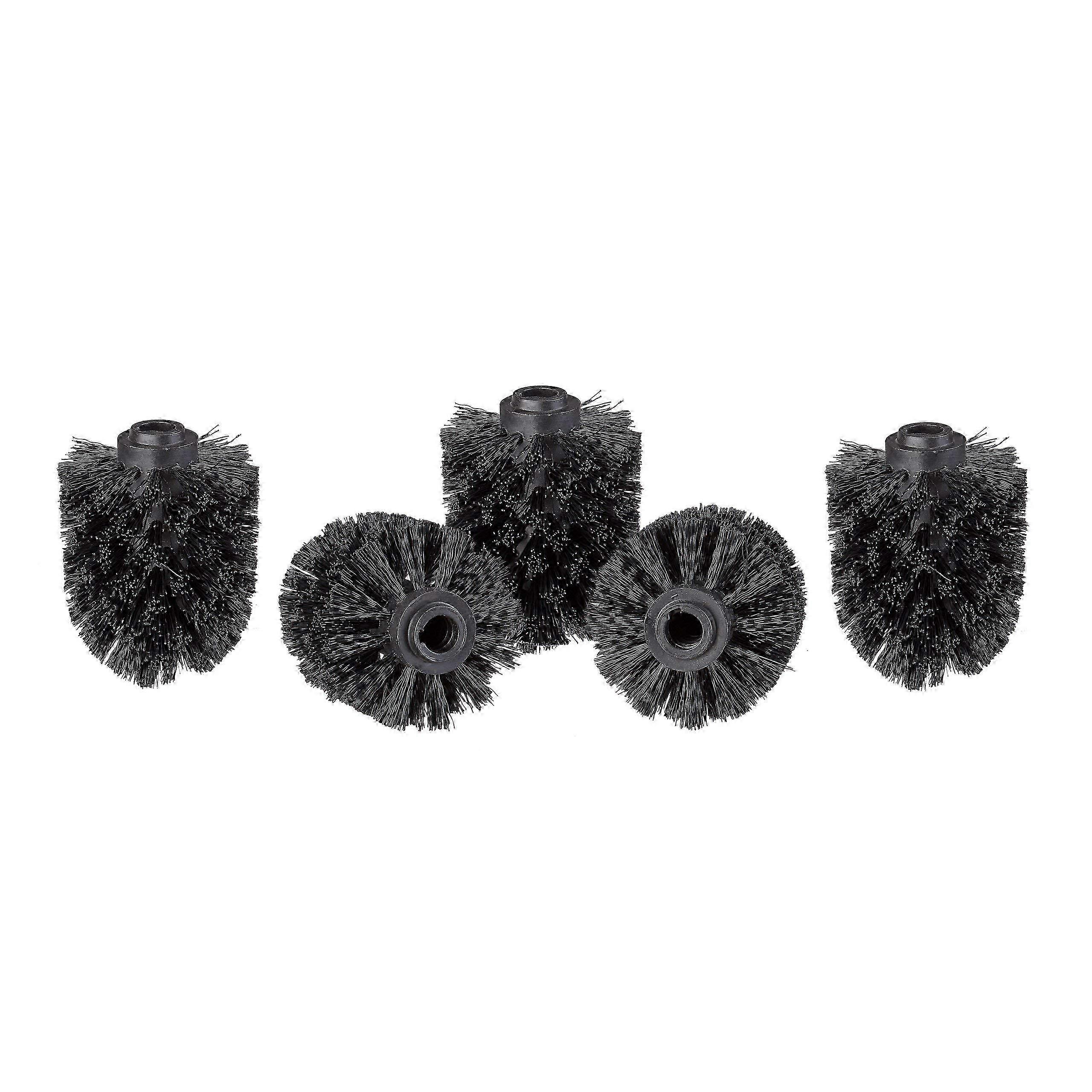 Bulk WC Bürstenköpfe, 12mm Gewinde, 8cm Durchmesser, schwarze Ersatzköpfe
