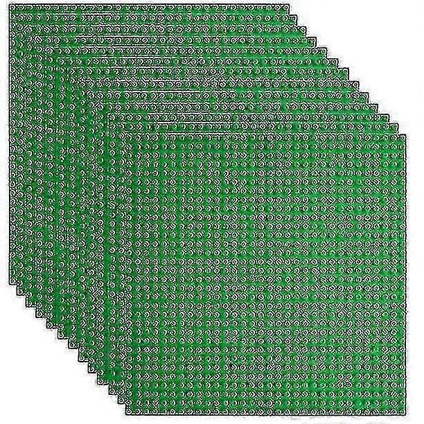 Classic Baseplates Building Base For Building Bricks Compatible With Major Brands-baseplate 10" X 10", Pack Of 12