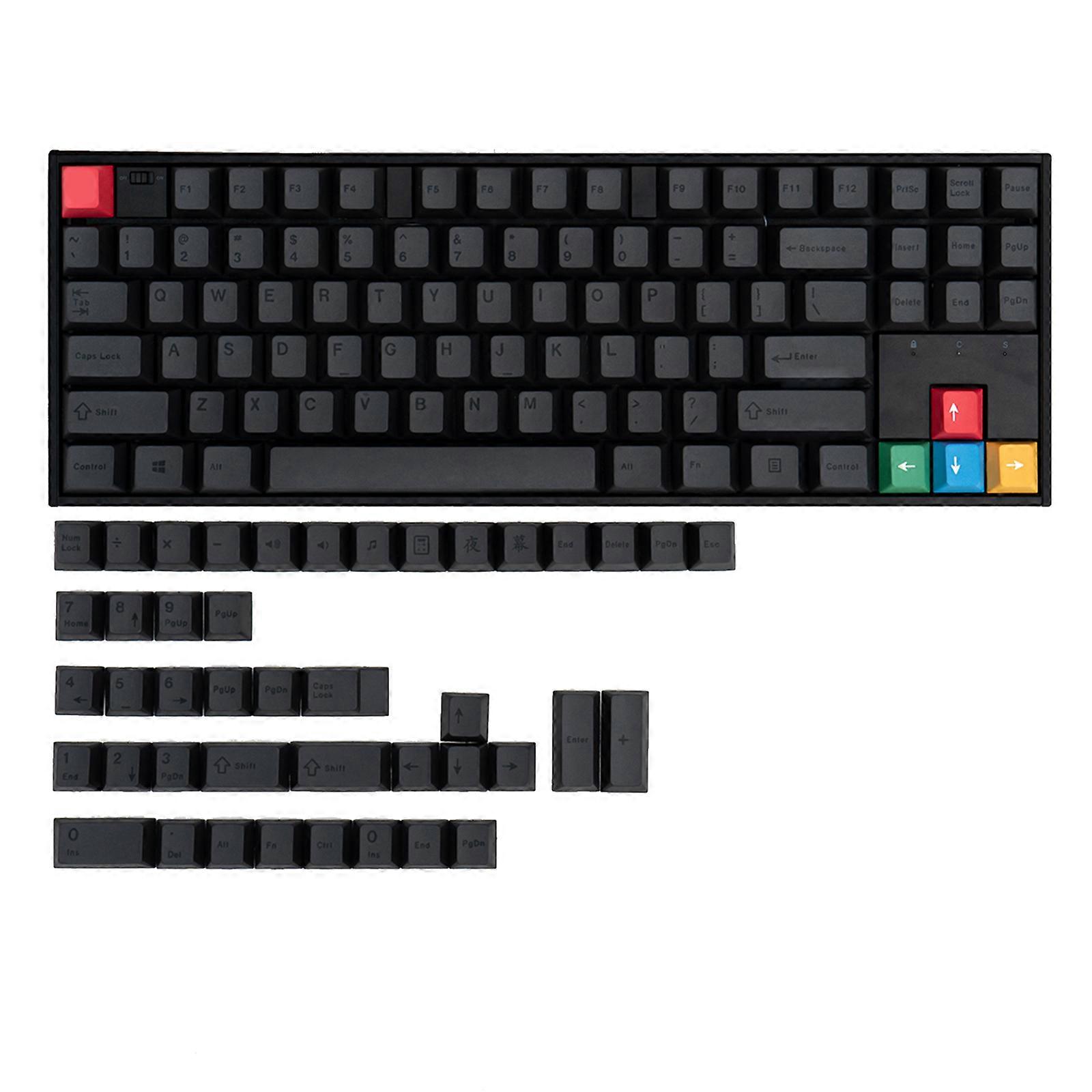 Thick pbt Keycaps 130Keys Japanese/English CherryProfile Keycap Set For Mechanical Keyboard Caps Nature