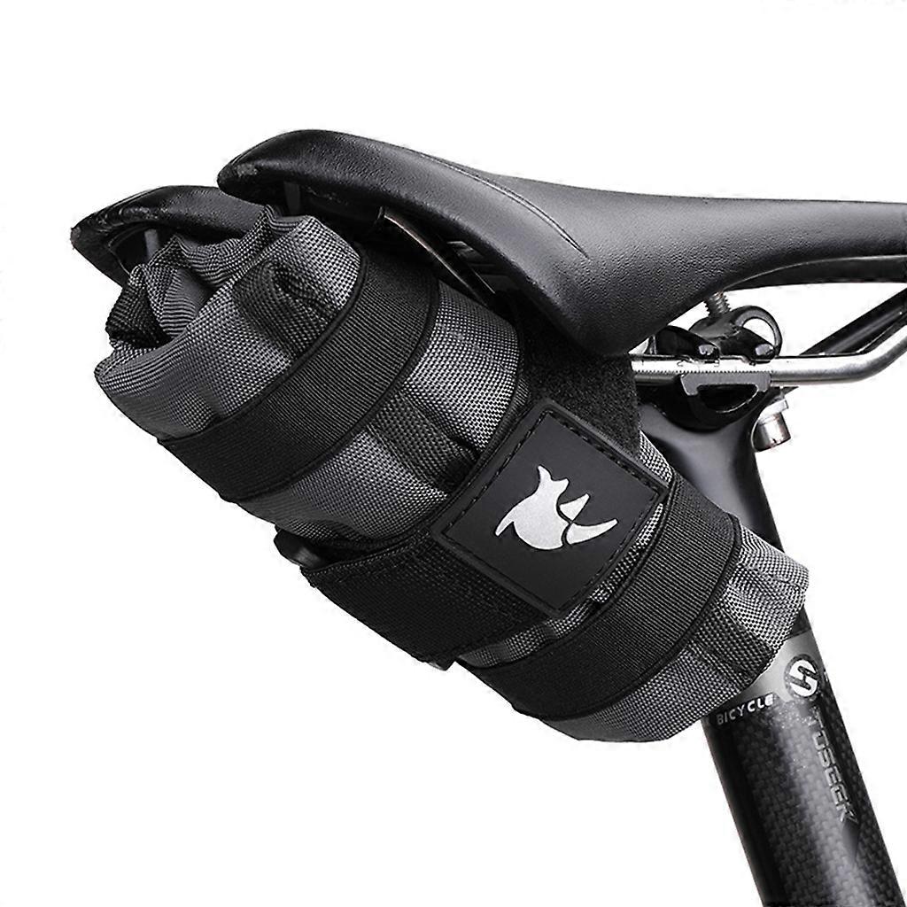 Bicycle Storage Bag Saddle Frame Bag Cycling Burrito Pack Back for Seat Bag for MTB Road Bike Cycling Accessories  grey