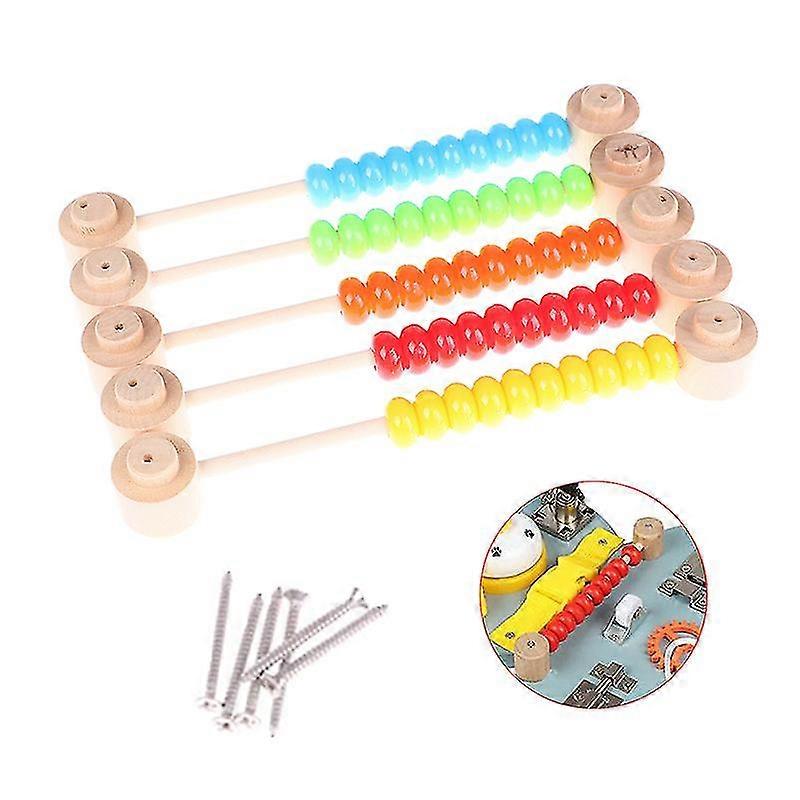 DIY Busy Board Toy with Abacus Beads and Pick Beads for Babies