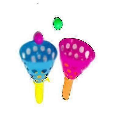 Outdoor Indoor Game Set with 2 Launcher Baskets & 2 Balls