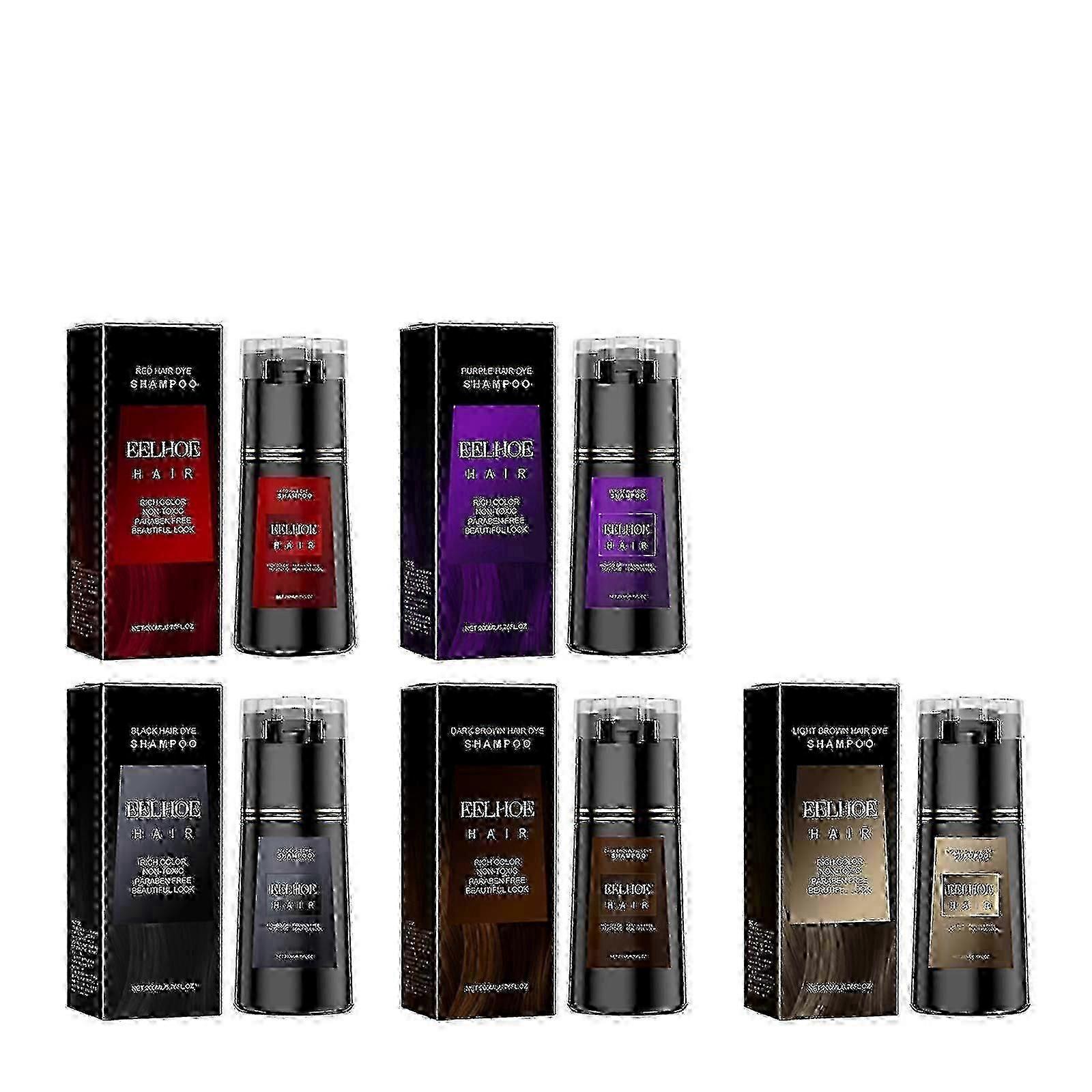 Shampooing coiffant EELHOE, soin aux extraits de plantes, coloration tendance multicolore DIY, shampooing doux et facile à colorer